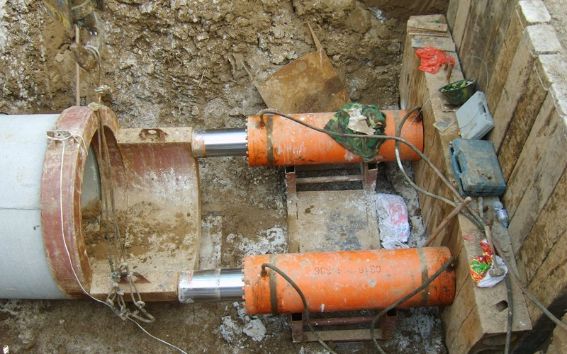 万城镇顶管工程的施工方式